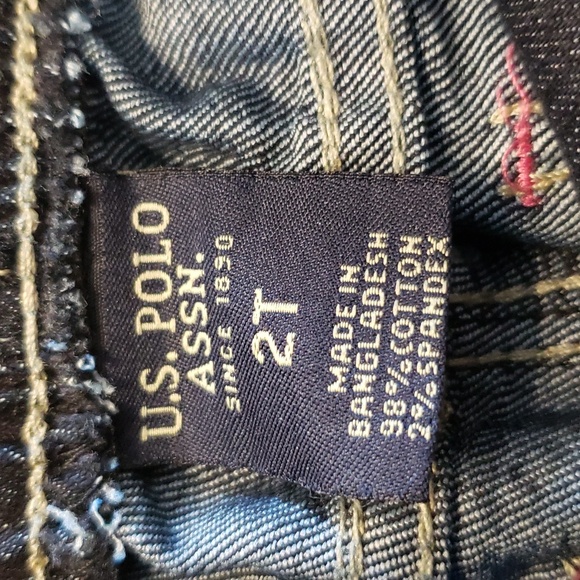 (2T) U.S. Polo Assn. 3 Piece Coord Set Toddler Girl's Cotton Matching - Picture 5 of 11